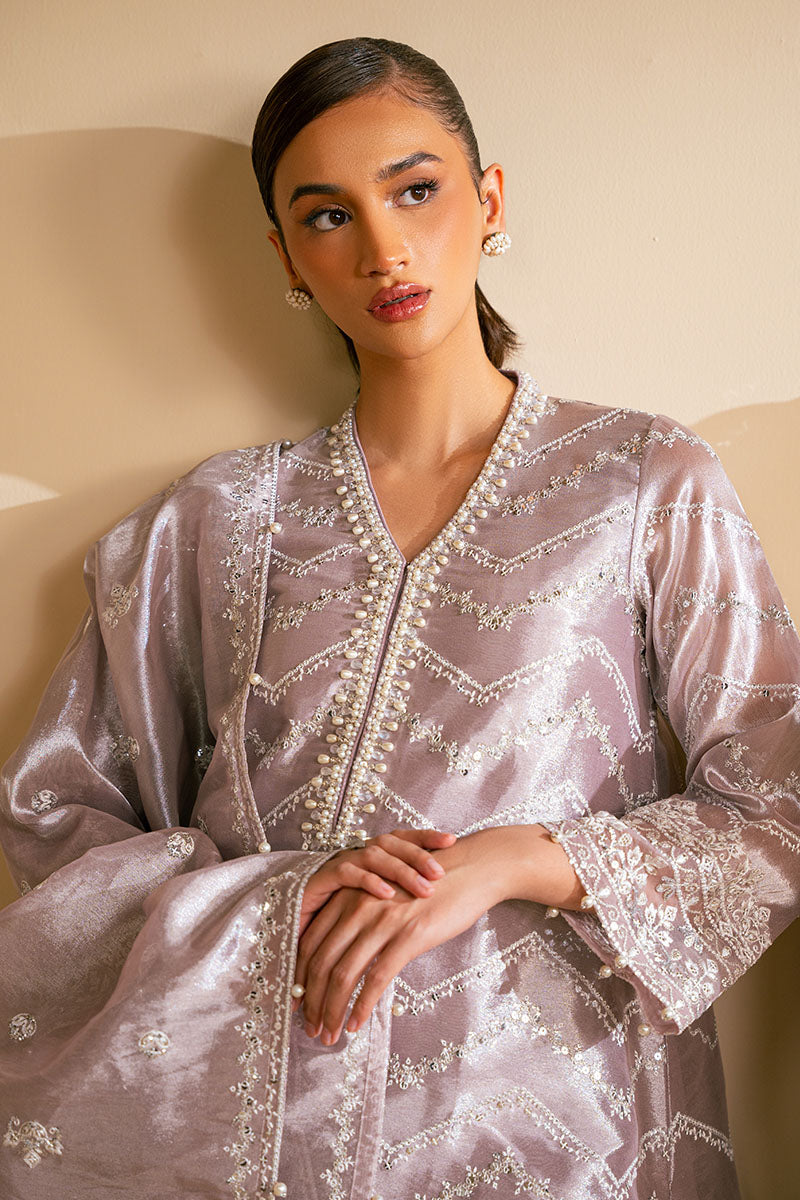 Cross Stitch | Luxury Pret | Lilac Haze-3PC (Shirt,Trouser & Dupatta)-2