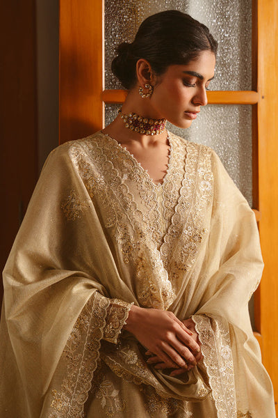 Cross Stitch | Luxe Atelier 25 | GOLDEN AURA -  Cross Stitch Ladies Clothes - Original Designer Dress - House of Maryam
