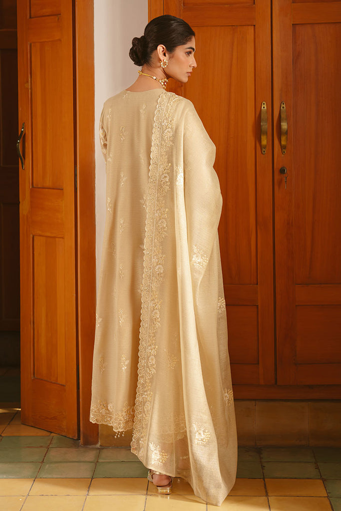 Cross Stitch | Luxe Atelier 25 | GOLDEN AURA -  Cross Stitch Ladies Clothes - Original Designer Dress - House of Maryam