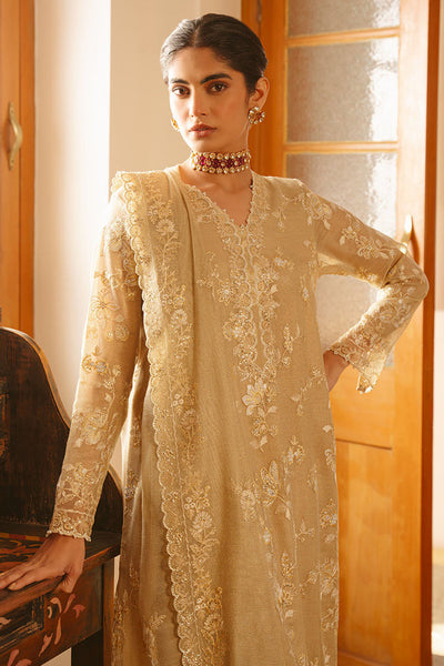 Cross Stitch | Luxe Atelier 25 | GOLDEN AURA -  Cross Stitch Ladies Clothes - Original Designer Dress - House of Maryam