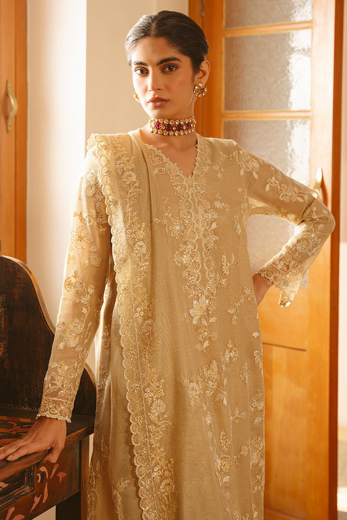 Cross Stitch | Luxe Atelier 25 | GOLDEN AURA -  Cross Stitch Ladies Clothes - Original Designer Dress - House of Maryam