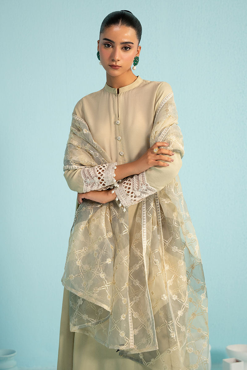 Cross Stitch | Luxury Pret | Verdent Glint-2PC (Shirt & Dupatta)