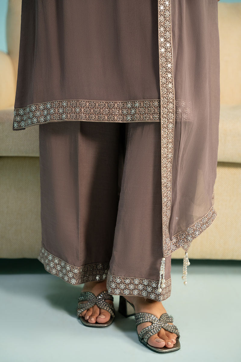 Cross Stitch | Luxury Pret | Scintillate Haze-3PC (Shirt, Trouser & Dupatta)-3