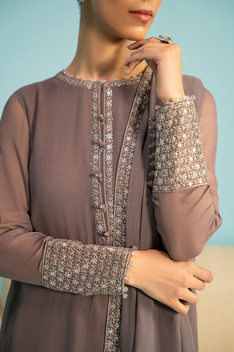 Cross Stitch | Luxury Pret | Scintillate Haze-3PC (Shirt, Trouser & Dupatta)