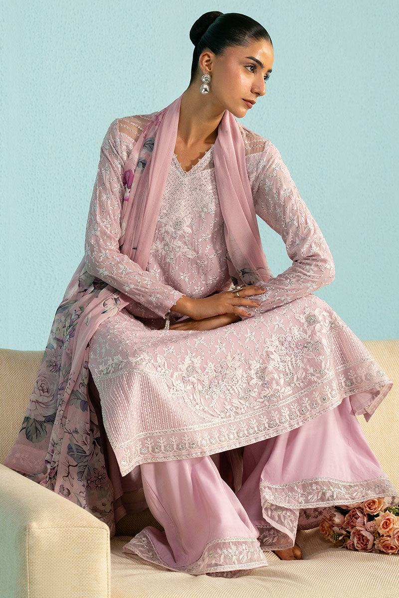 Cross Stitch | Luxury Pret | Lavender Bling-3PC (Shirt, Trouser & Dupatta), image 3