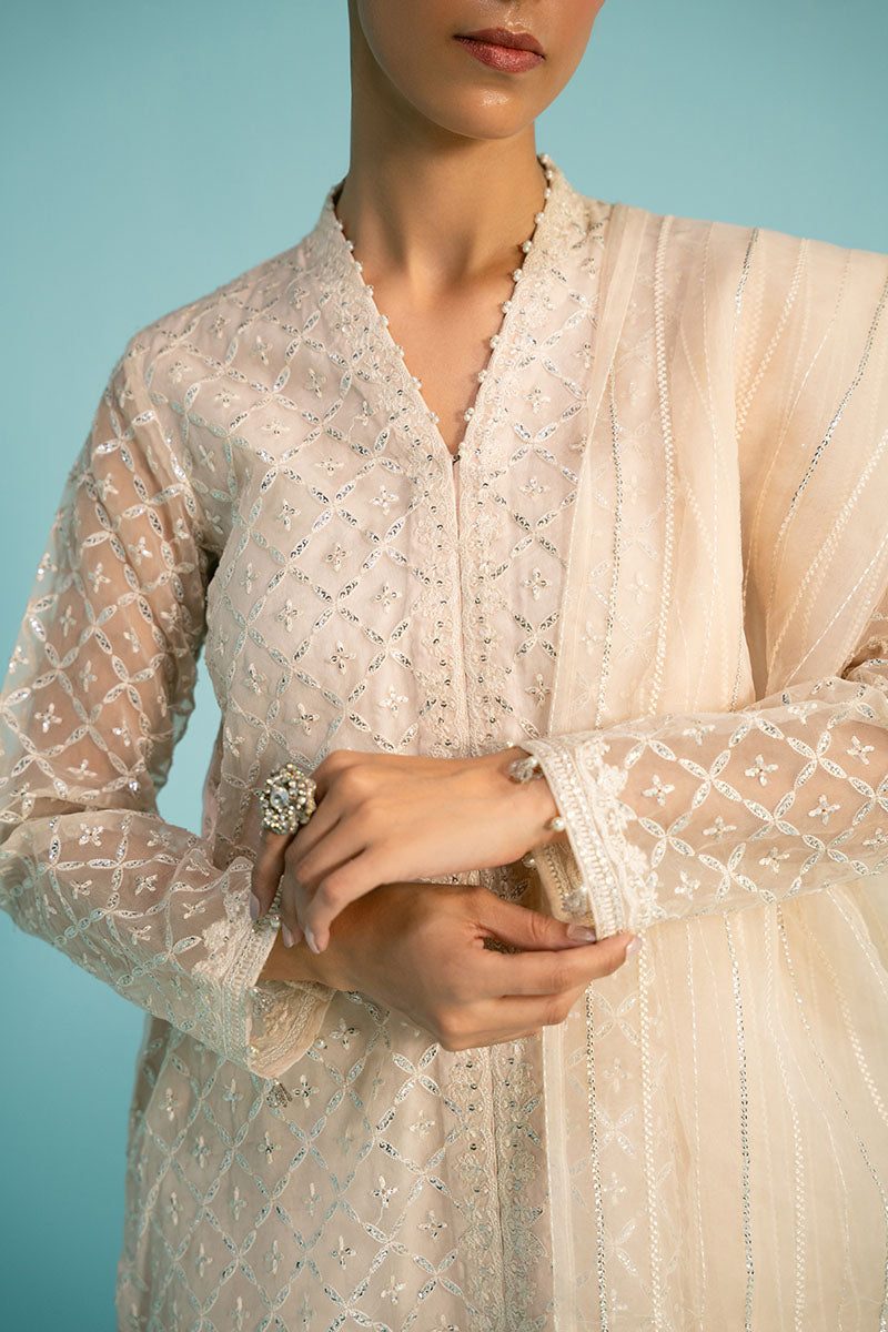 Cross Stitch | Luxury Pret | Misty Pink-2PC (Shirt & Dupatta), image 3