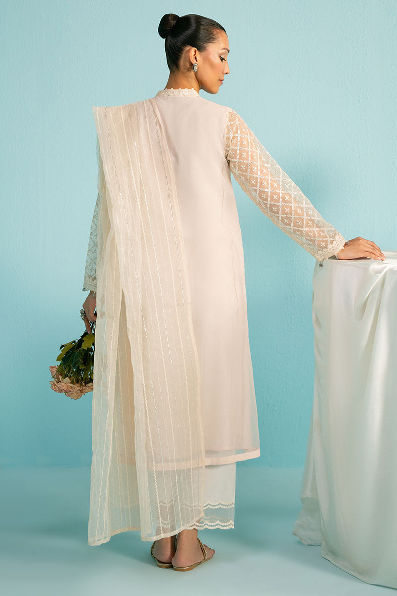 Cross Stitch | Luxury Pret | Misty Pink-2PC (Shirt & Dupatta), image 5