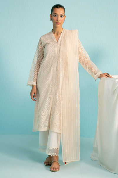 Cross Stitch | Luxury Pret | Misty Pink-2PC (Shirt & Dupatta)