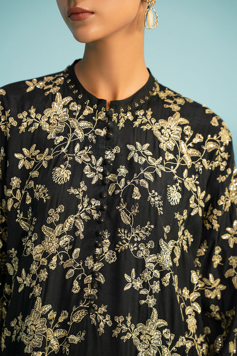 Cross Stitch | Luxury Pret | Sable Gleam-2PC (Shirt & Trouser)-2
