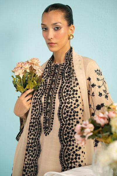 Cross Stitch | Luxury Pret | Majestic Ivory-3PC (Shirt, Trouser & Dupatta)