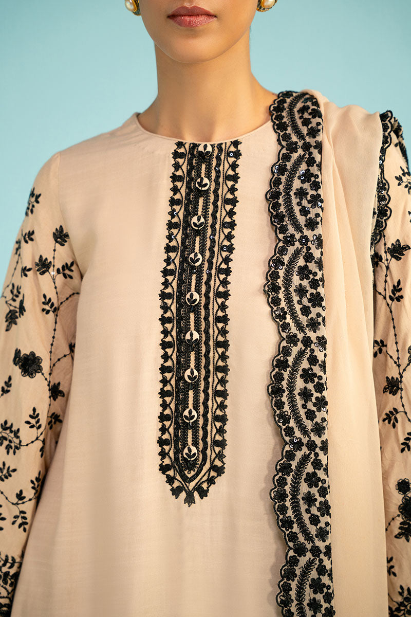 Cross Stitch | Luxury Pret | Majestic Ivory-3PC (Shirt, Trouser & Dupatta), image 5