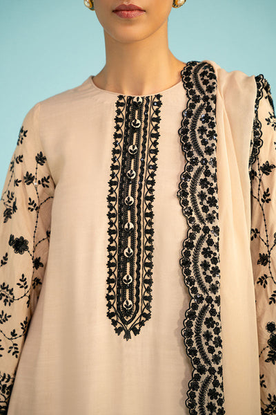 Cross Stitch | Luxury Pret | Majestic Ivory-3PC (Shirt, Trouser & Dupatta)