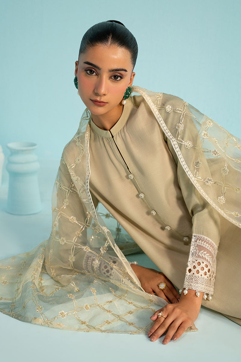 Cross Stitch | Luxury Pret | Verdent Glint-2PC (Shirt & Dupatta), image 4