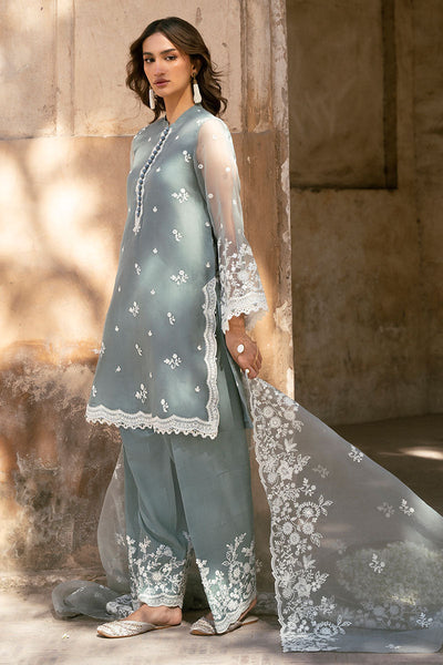 Cross Stitch | Luxury Pret | Seafoam Breeze-3PC (Shirt, Trouser & Dupatta)
