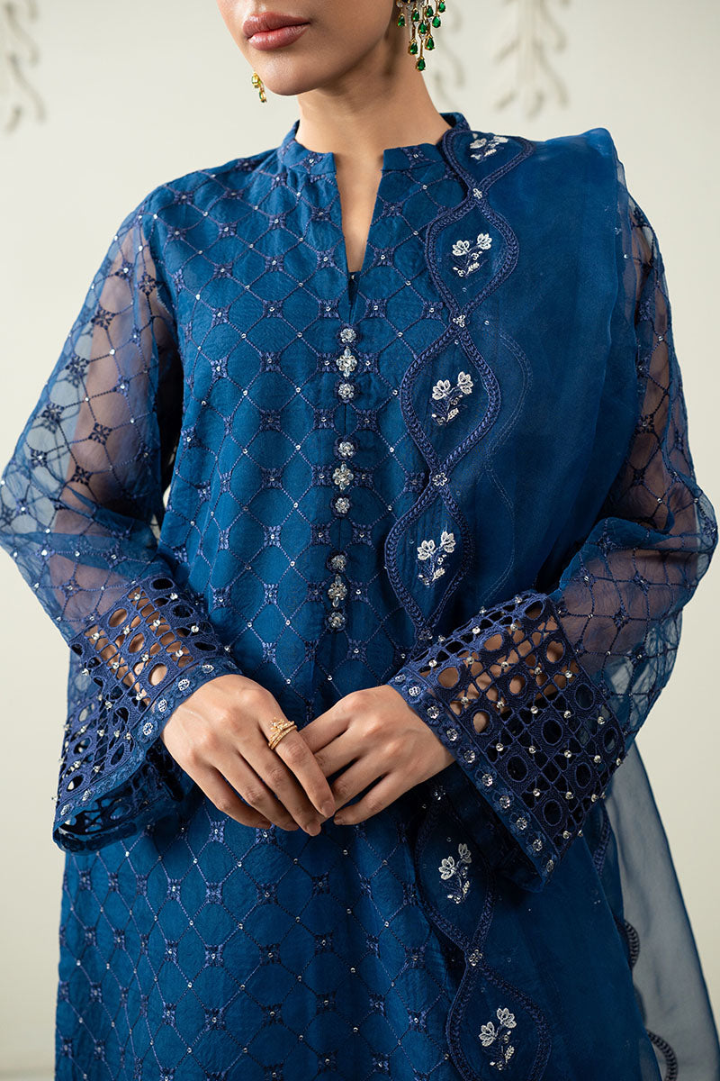 Cross Stitch | Luxury Pret | Lunette Glow-2PC (Shirt & Dupatta), image 2