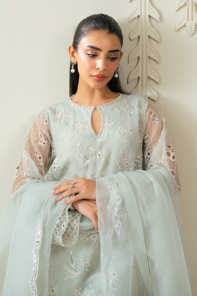 Cross Stitch | Luxury Pret | Dazzling Aqua -2PC (Shirt & Dupatta)
