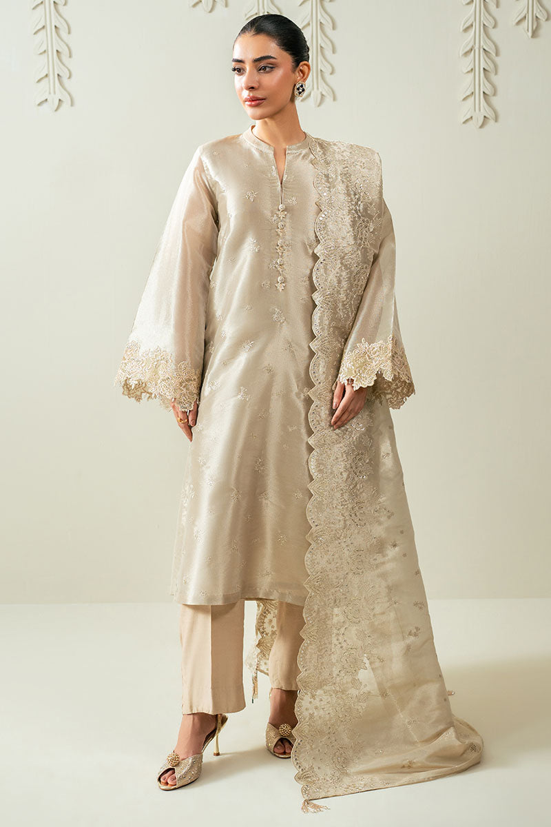 Cross Stitch | Luxury Pret | Zinc Gold-2PC(Shirt & Duppata)