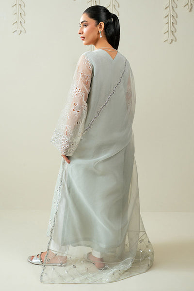 Cross Stitch | Luxury Pret | Dazzling Aqua -2PC (Shirt & Dupatta)