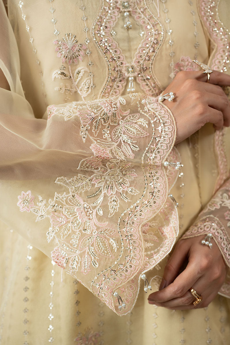 Cross Stitch | Luxury Pret | Rosette Glow -3PC (Shirt, Trouser & Dupatta)