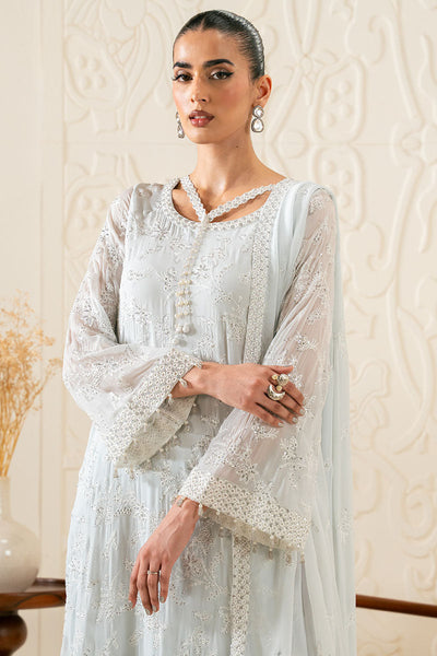 Cross Stitch | Luxury Pret | Aqua Dream-3PC (Shirt, Trouser & Dupatta)