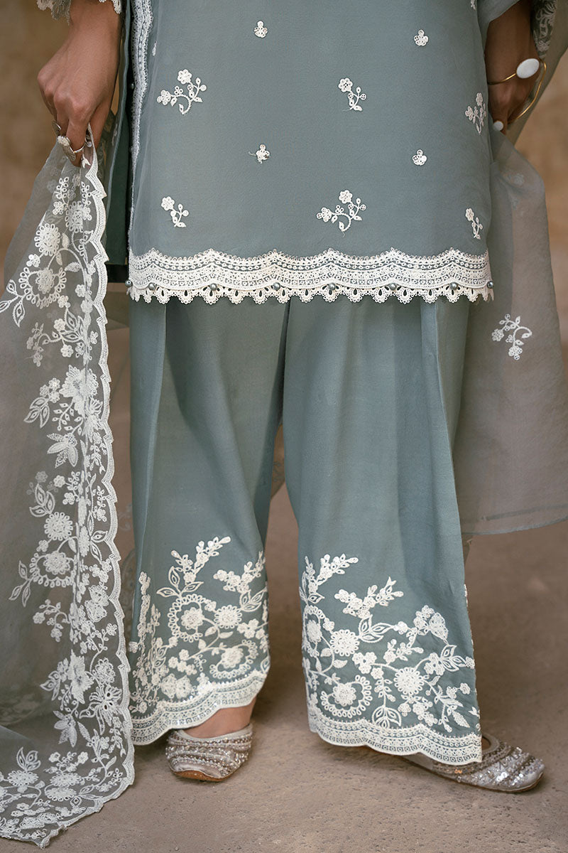Cross Stitch | Luxury Pret | Seafoam Breeze-3PC (Shirt, Trouser & Dupatta), image 4
