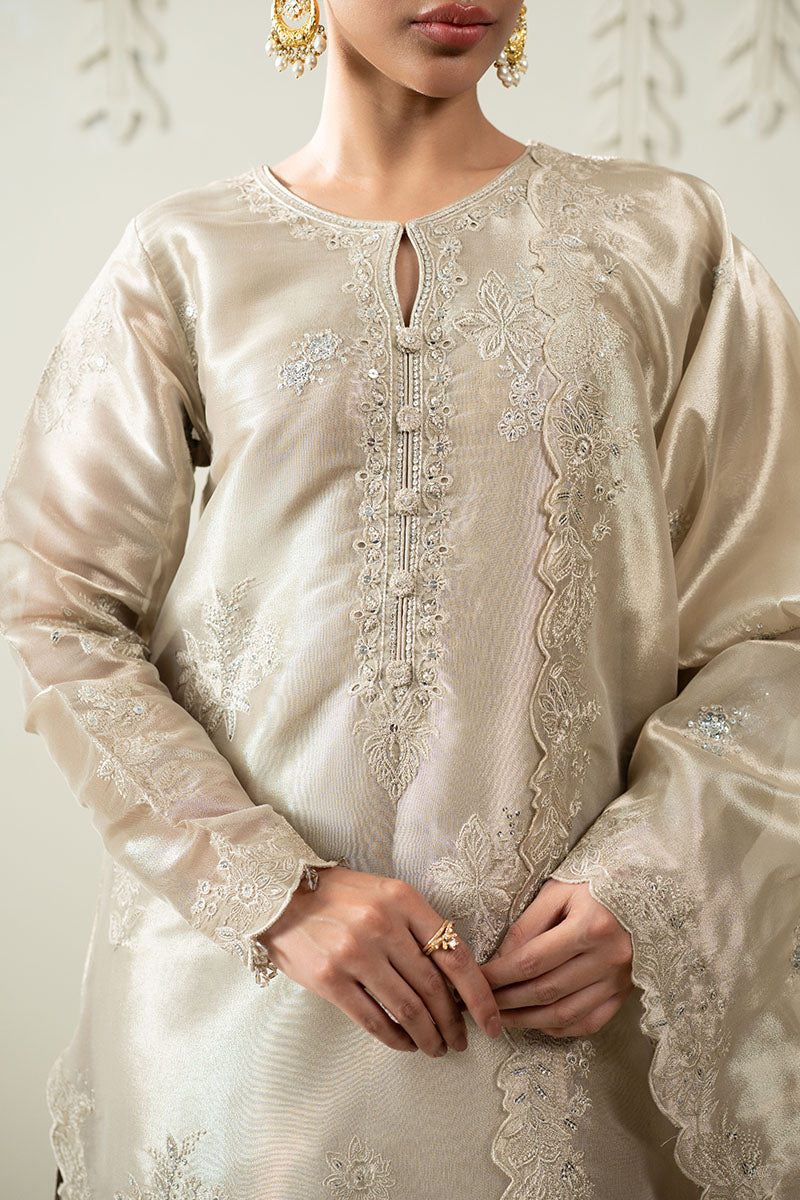 Cross Stitch | Luxury Pret | Metallic Muse-2PC (Shirt & Dupatta)-3