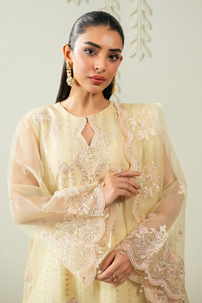 Cross Stitch | Luxury Pret | Rosette Glow -3PC (Shirt, Trouser & Dupatta)