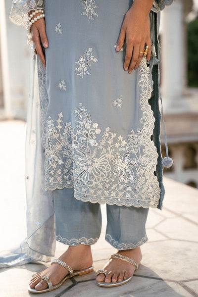 Cross Stitch | Luxury Pret | Grey Melange-3PC (Shirt, Trouser & Dupatta)