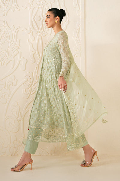 Cross Stitch | Luxury Pret | Sage Serenity-3PC (Shirt, Trouser & Dupatta)