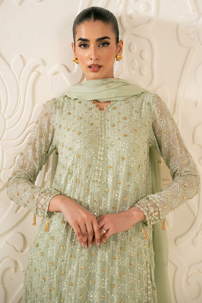 Cross Stitch | Luxury Pret | Sage Serenity-3PC (Shirt, Trouser & Dupatta)