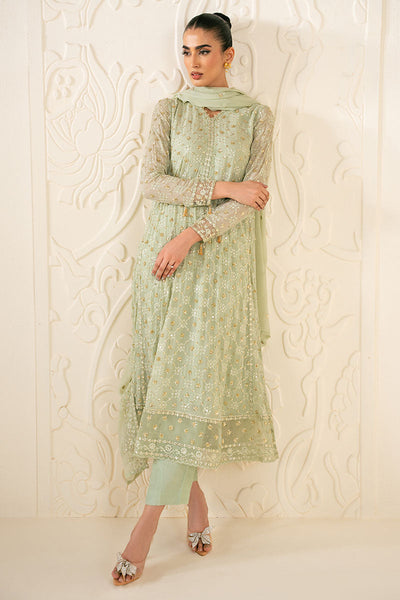 Cross Stitch | Luxury Pret | Sage Serenity-3PC (Shirt, Trouser & Dupatta)