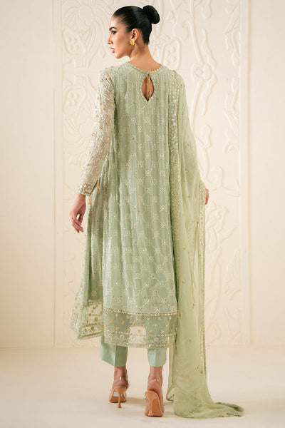 Cross Stitch | Luxury Pret | Sage Serenity-3PC (Shirt, Trouser & Dupatta)