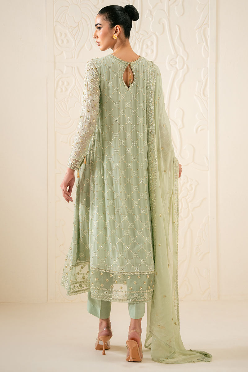 Cross Stitch | Luxury Pret | Sage Serenity-3PC (Shirt, Trouser & Dupatta)-6