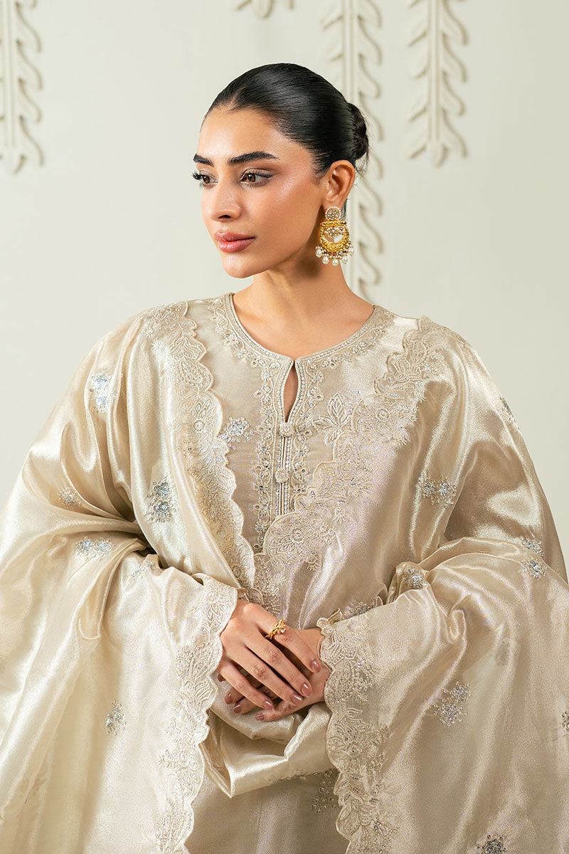 Cross Stitch | Luxury Pret | Metallic Muse-2PC (Shirt & Dupatta)-1