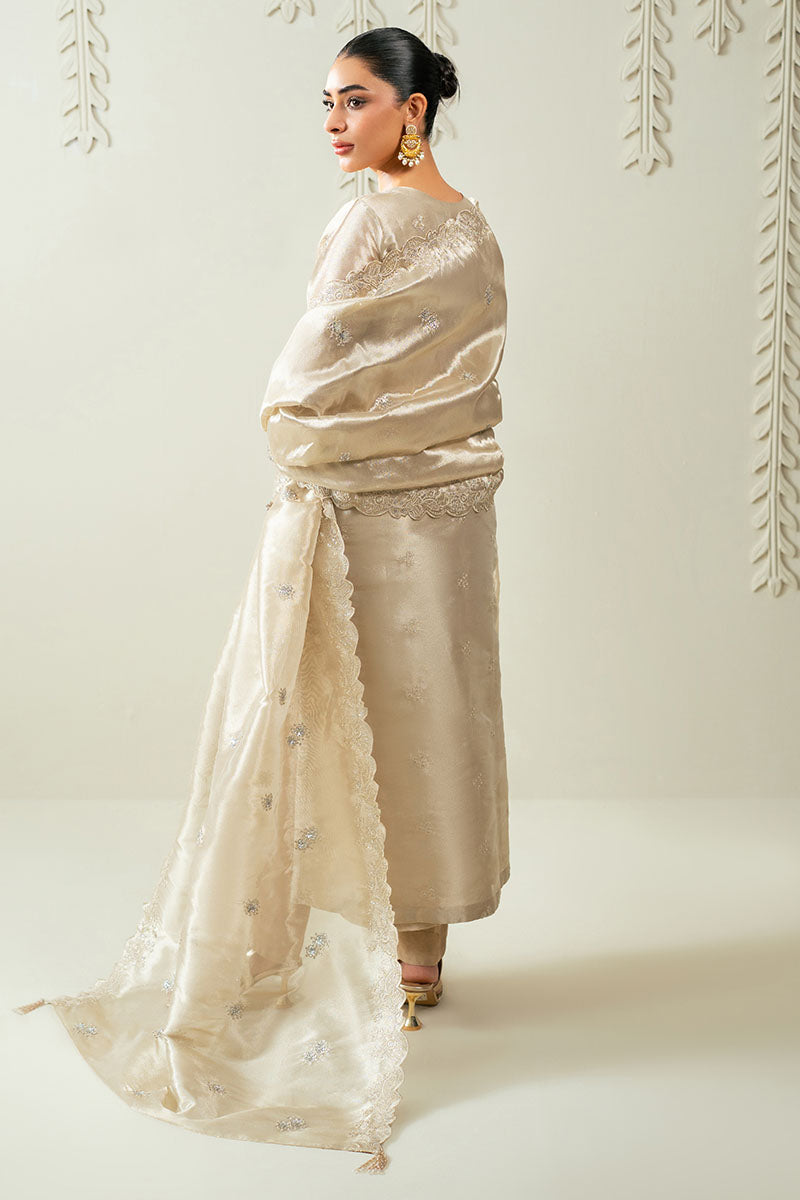 Cross Stitch | Luxury Pret | Metallic Muse-2PC (Shirt & Dupatta)-7