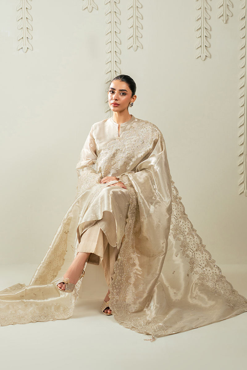 Cross Stitch | Luxury Pret | Zinc Gold-2PC(Shirt & Duppata)-4