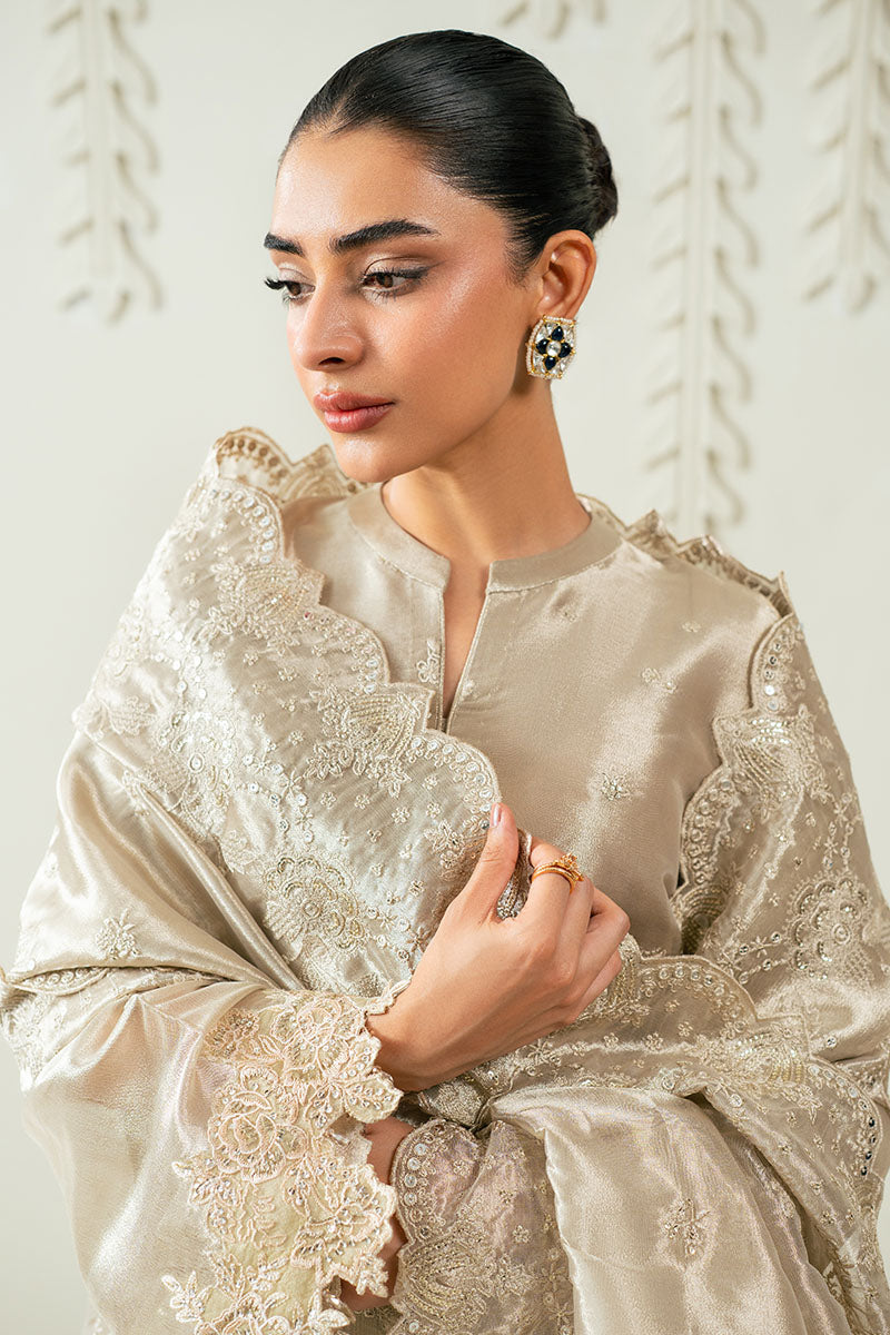 Cross Stitch | Luxury Pret | Zinc Gold-2PC(Shirt & Duppata)-5