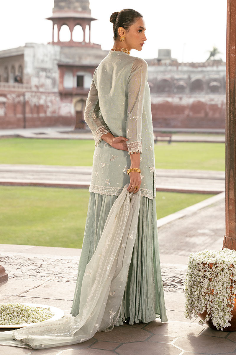 Cross Stitch | Luxury Pret | Mint Haze-3PC (Shirt, Trouser & Dupatta), image 5
