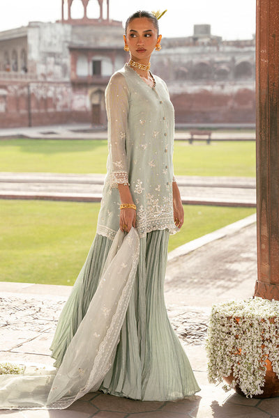Cross Stitch | Luxury Pret | Mint Haze-3PC (Shirt, Trouser & Dupatta)
