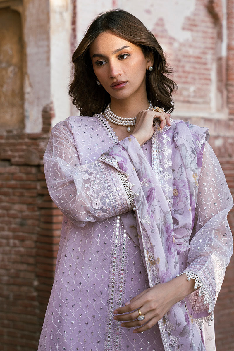 Cross Stitch | Luxury Pret | Petal Splash-3PC (Shirt, Trouser & Dupatta)