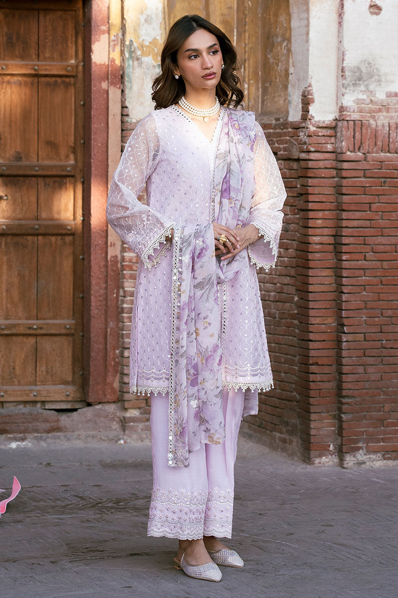 Cross Stitch | Luxury Pret | Petal Splash-3PC (Shirt, Trouser & Dupatta)-1