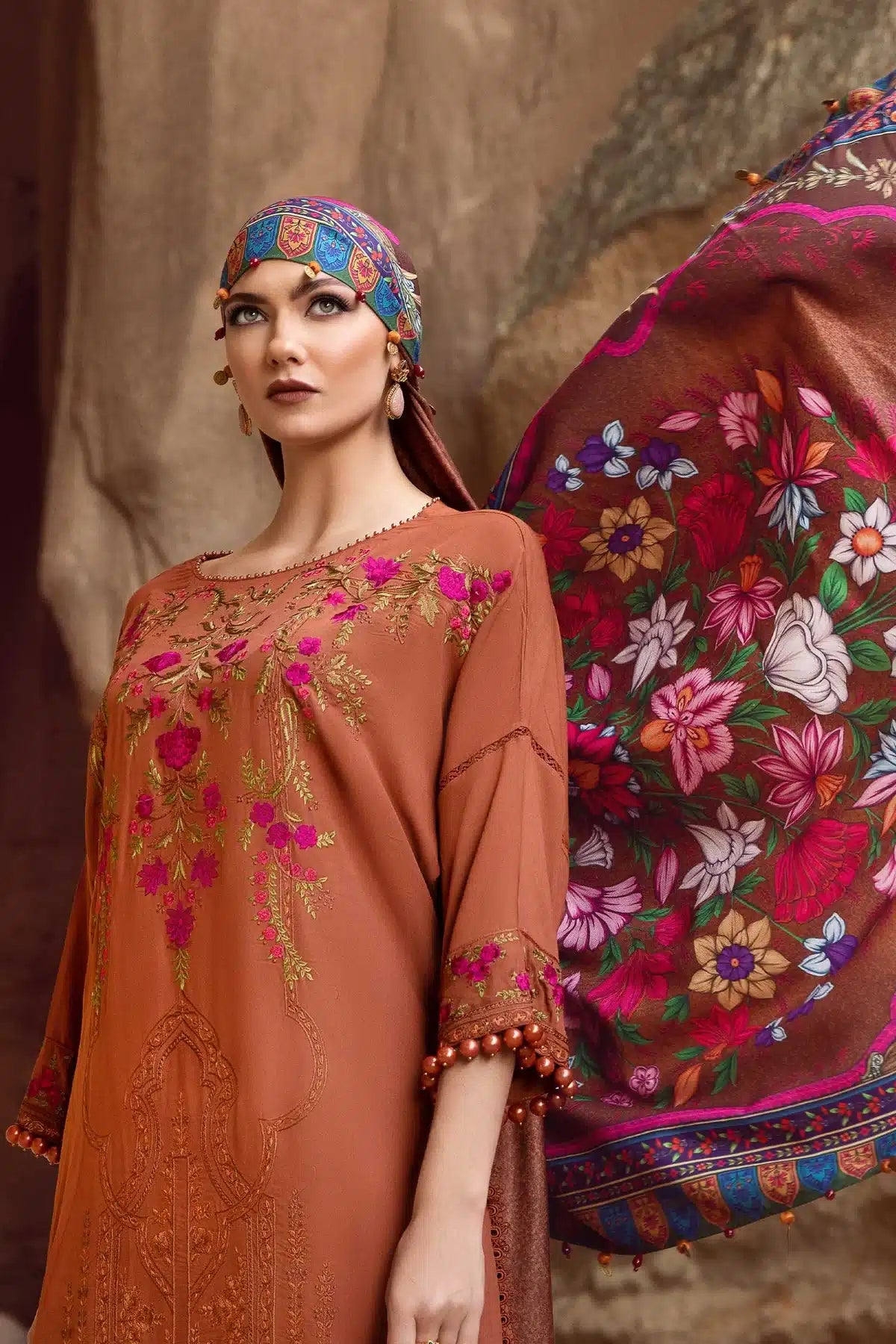 Maria B | M Prints Winter 23 | MPT-2004-A by Designer Maria B - House of Maryam - Pakistani Designer Ethnic Wear in {{ shop.shopifyCountryName }}