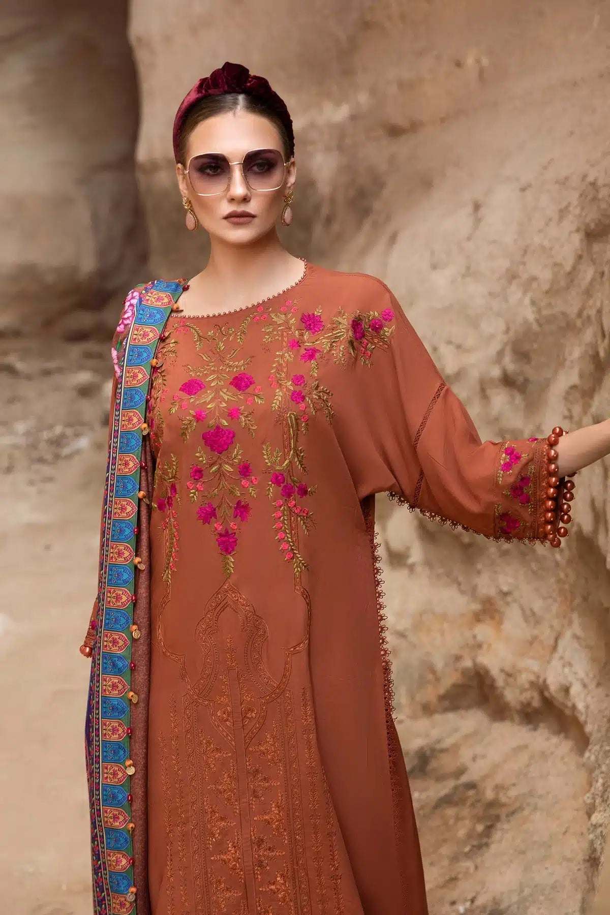 Maria B | M Prints Winter 23 | MPT-2004-A by Designer Maria B - House of Maryam - Pakistani Designer Ethnic Wear in {{ shop.shopifyCountryName }}