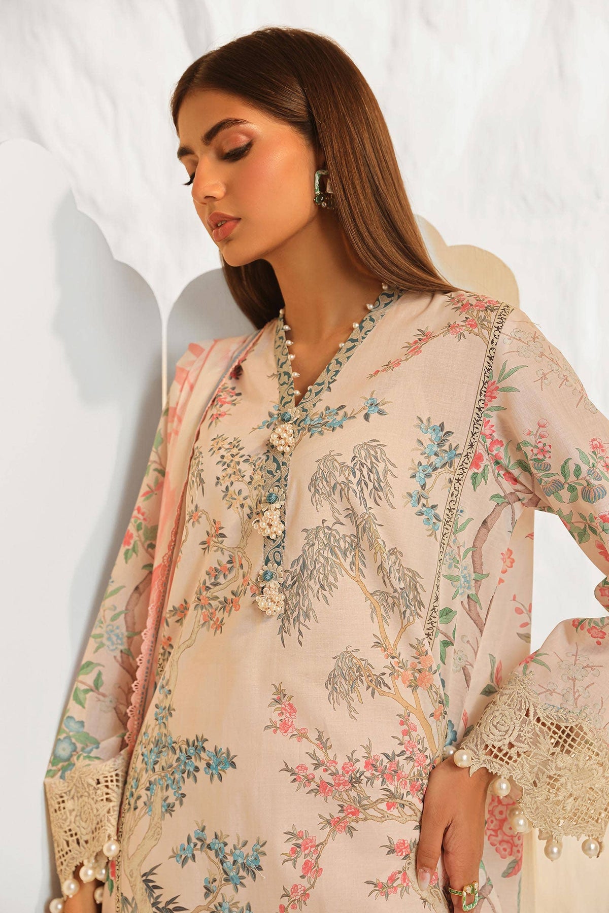 Sana Safinaz | Muzlin Summer 24 | 001A-CI -  Sana Safinaz Luxury - Original Designer Dress - House of Maryam