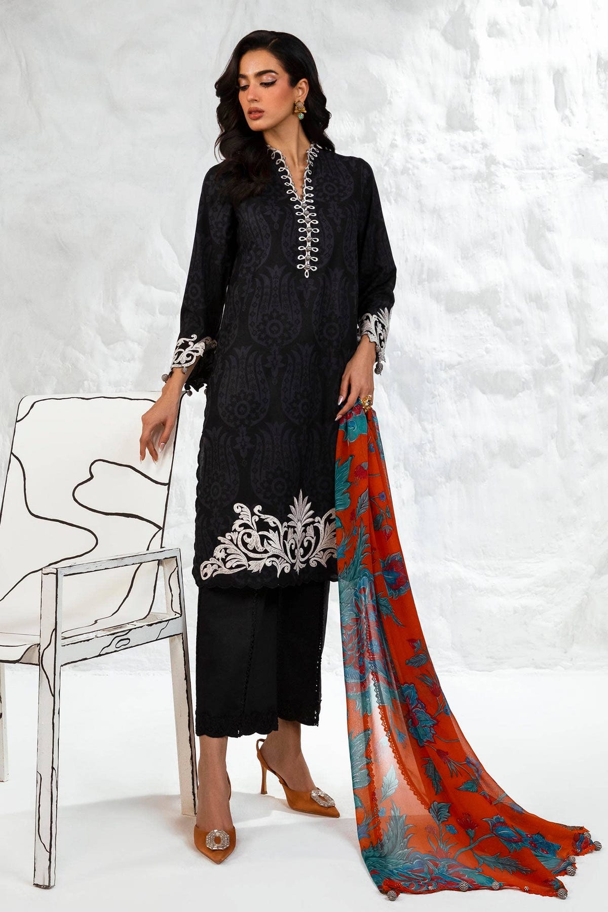 Sana Safinaz | Muzlin Summer 24 | 003A-CI -  Sana Safinaz Luxury - Original Designer Dress - House of Maryam