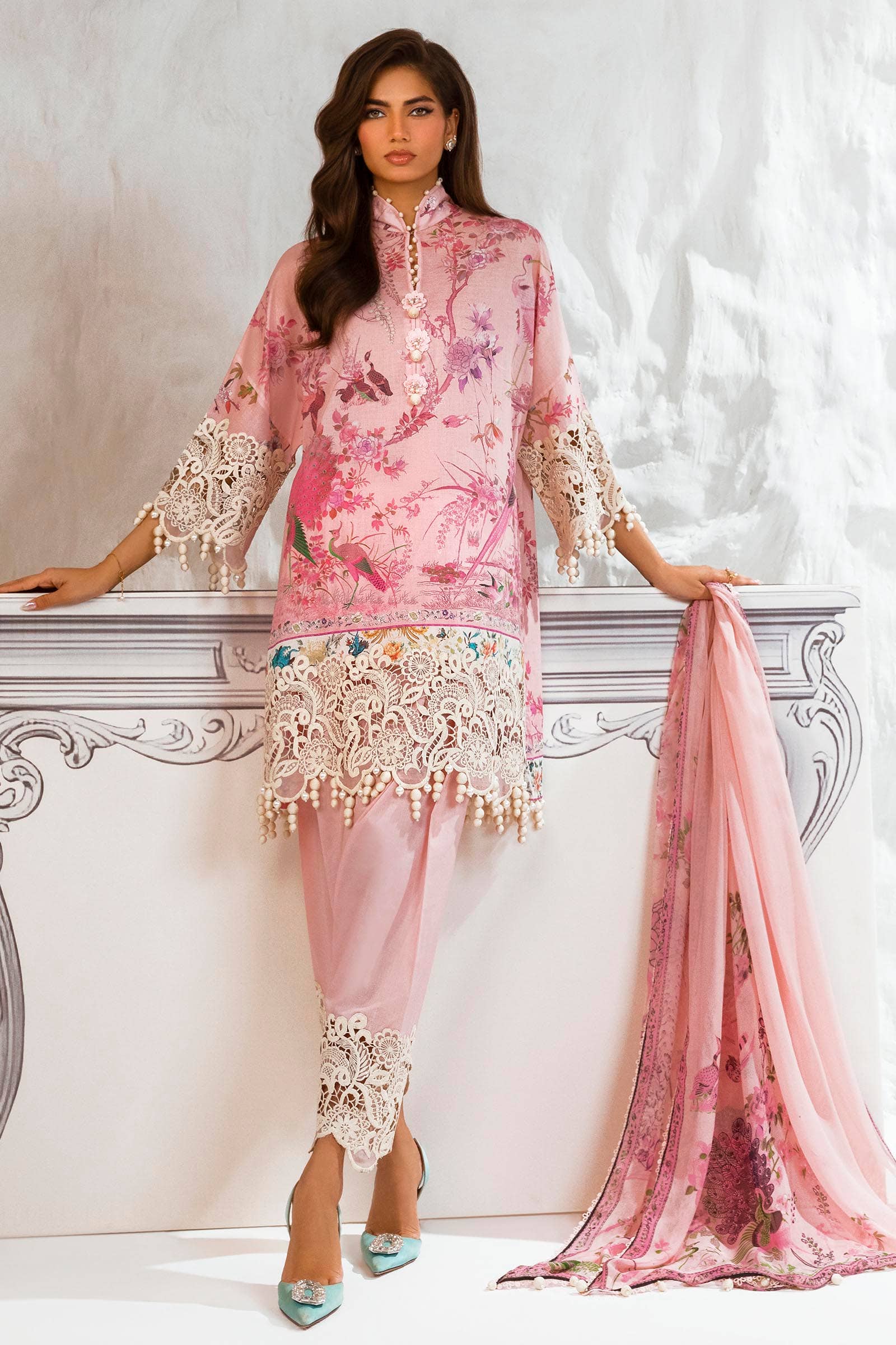 Sana Safinaz | Muzlin Summer 24 | 004A-CI by Designer Sana Safinaz - House of Maryam - Pakistani Designer Ethnic Wear in {{ shop.shopifyCountryName }}