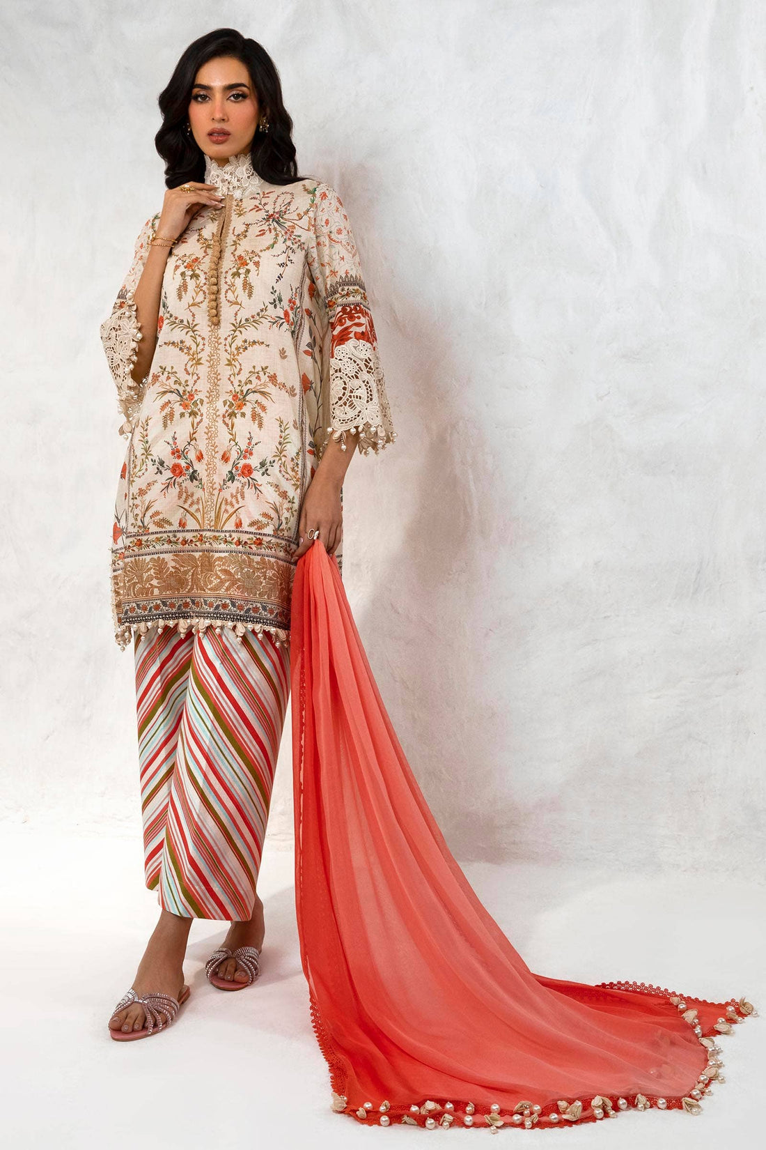 Sana Safinaz | Muzlin Summer 24 | 005A-CI by Designer Sana Safinaz - House of Maryam - Pakistani Designer Ethnic Wear in {{ shop.shopifyCountryName }}