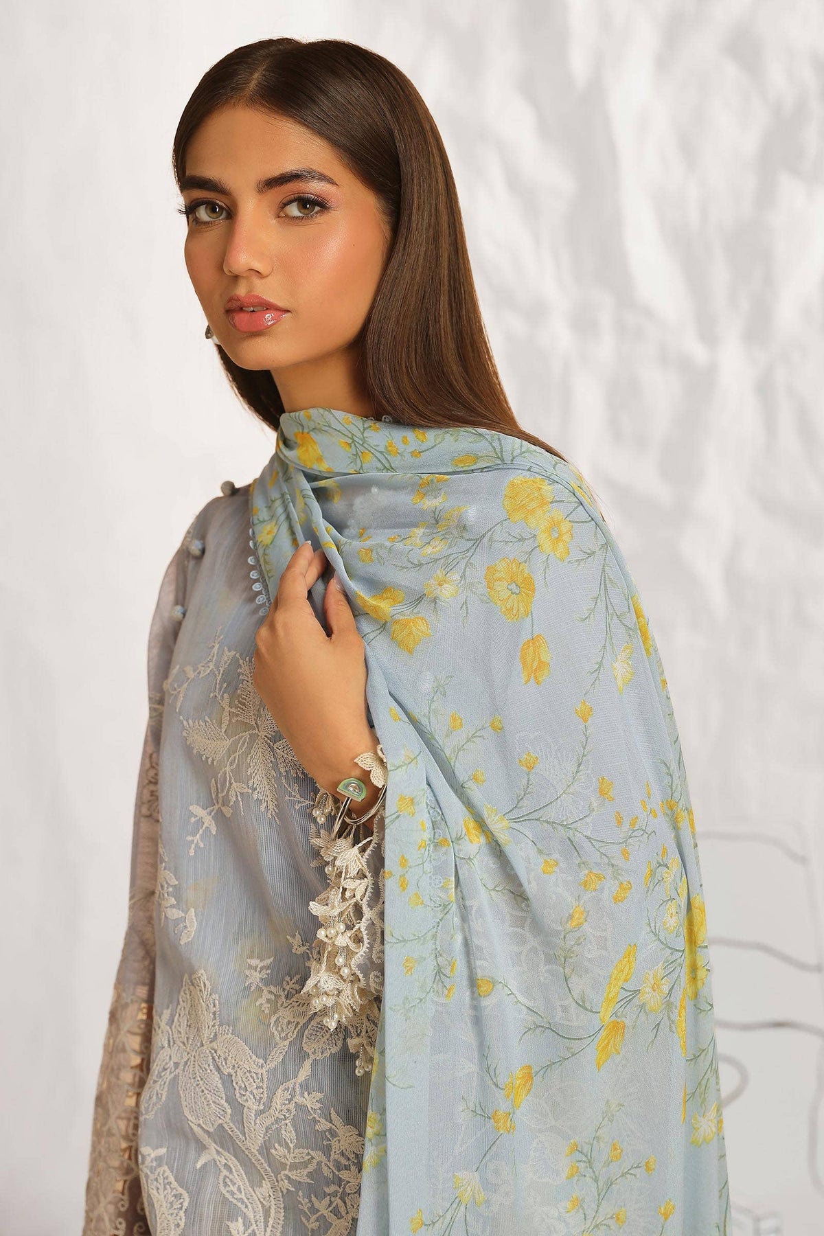 Sana Safinaz | Muzlin Summer 24 | 016A-CJ -  Sana Safinaz Luxury - Original Designer Dress - House of Maryam