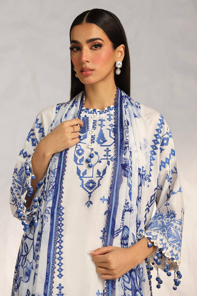 Sana Safinaz | Muzlin Summer 24 | 017A-CJ -  Sana Safinaz Luxury - Original Designer Dress - House of Maryam