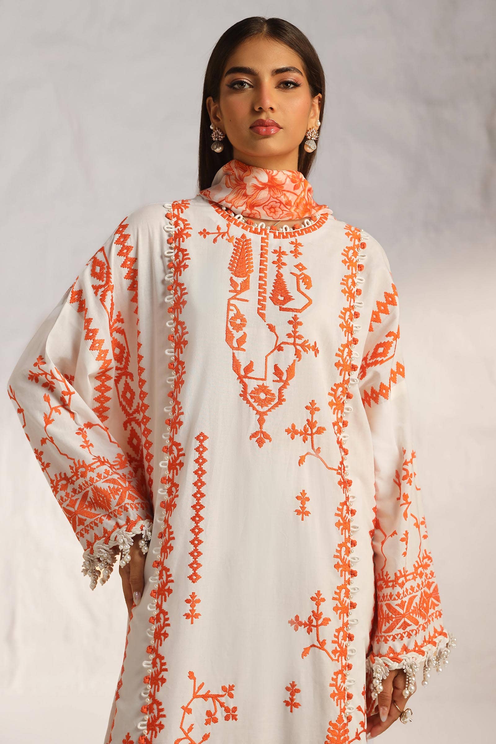 Sana Safinaz | Muzlin Summer 24 | 017B-CJ by Designer Sana Safinaz - House of Maryam - Pakistani Designer Ethnic Wear in {{ shop.shopifyCountryName }}